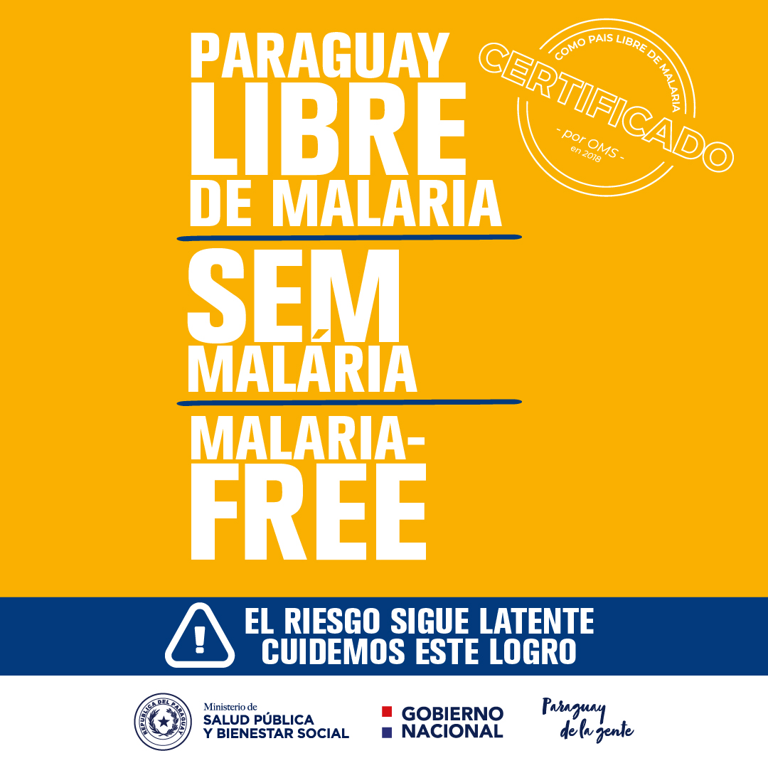 Libre de Malaria Fondo Amarillo