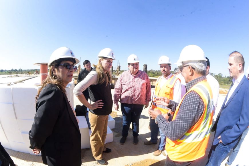 Ministra Barán y gobernadora Meza recorren obras del Hospital General de Concepción