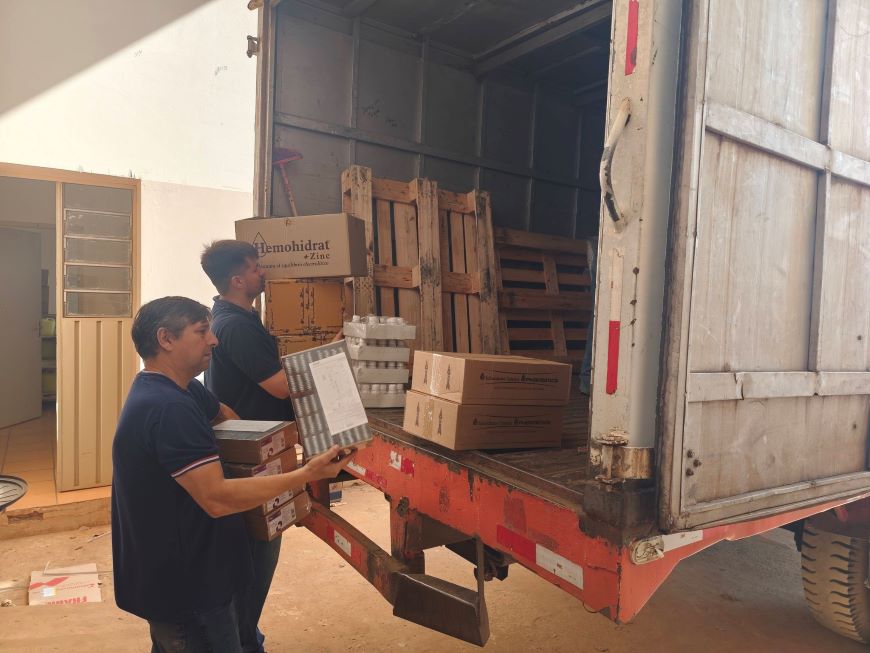 Caazapá recibe nuevo lote de medicamentos e insumos