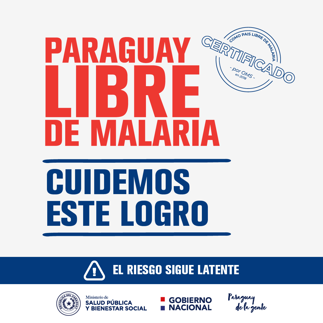 Libre de Malaria Fondo Blanco