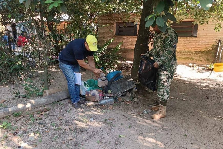 Operativo inactiva más de 800 criaderos de mosquitos en barrios de Pilar