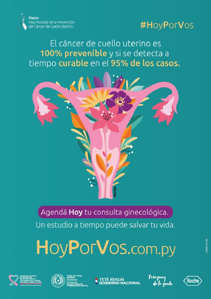 Hoy por vos: vacunate y chequeate para prevenir el cáncer cervical - Ministerio de Salud Publica y Bienestar Social Hoy por vos: vacunate y chequeate para prevenir el cáncer cervical - Ministerio de Salud Publica y Bienestar Social